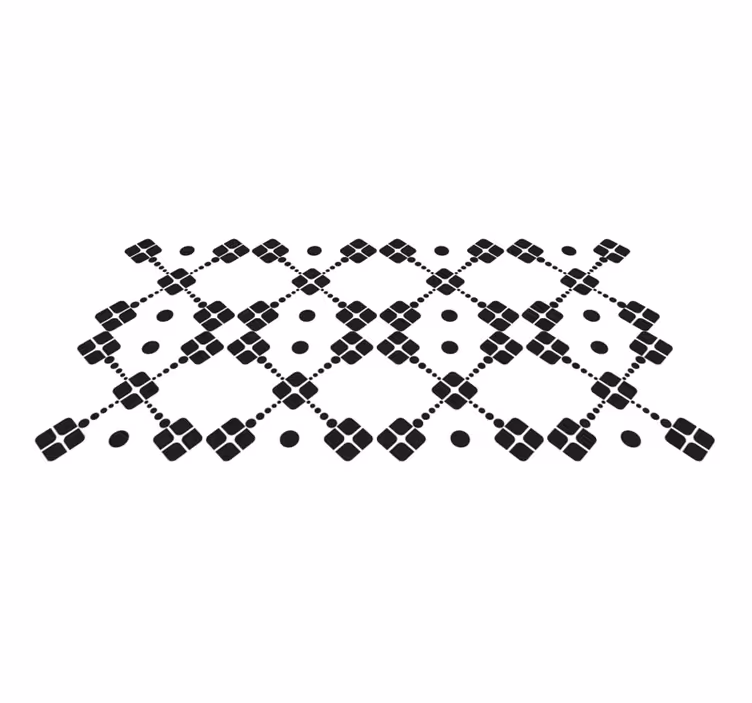 tapis vinyle couloir Carrelage rétro - TenStickers