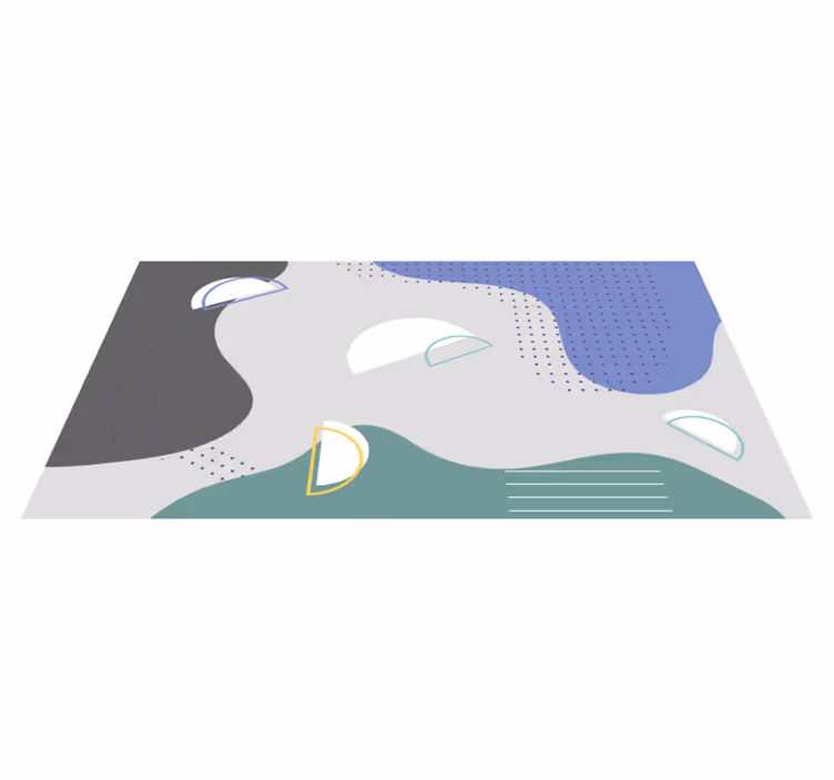 tapis vinyle couloir vinylee moderne géométrique - TenStickers