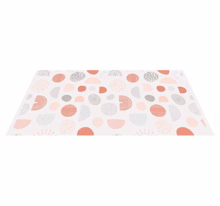 tapis vinyle couloir vinylee géométrique circulaire - TenStickers