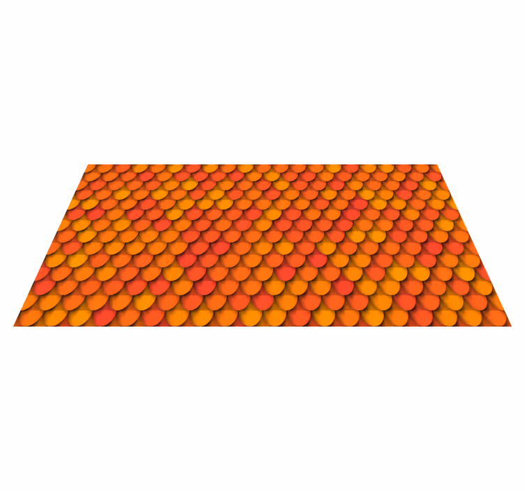 tapis vinyle retro Modèle de tuile de toit - TenStickers