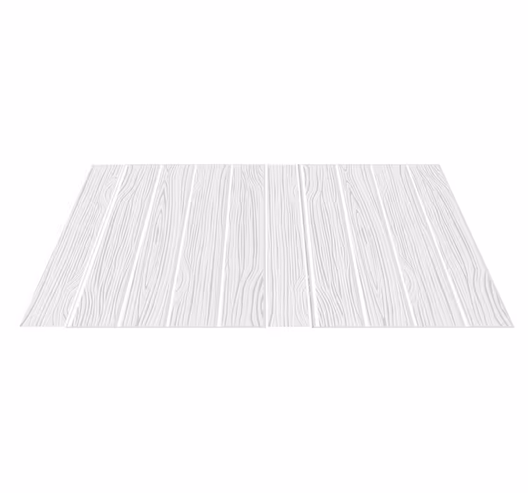 tapis vinyle en bois Planche de bois blanche - TenStickers