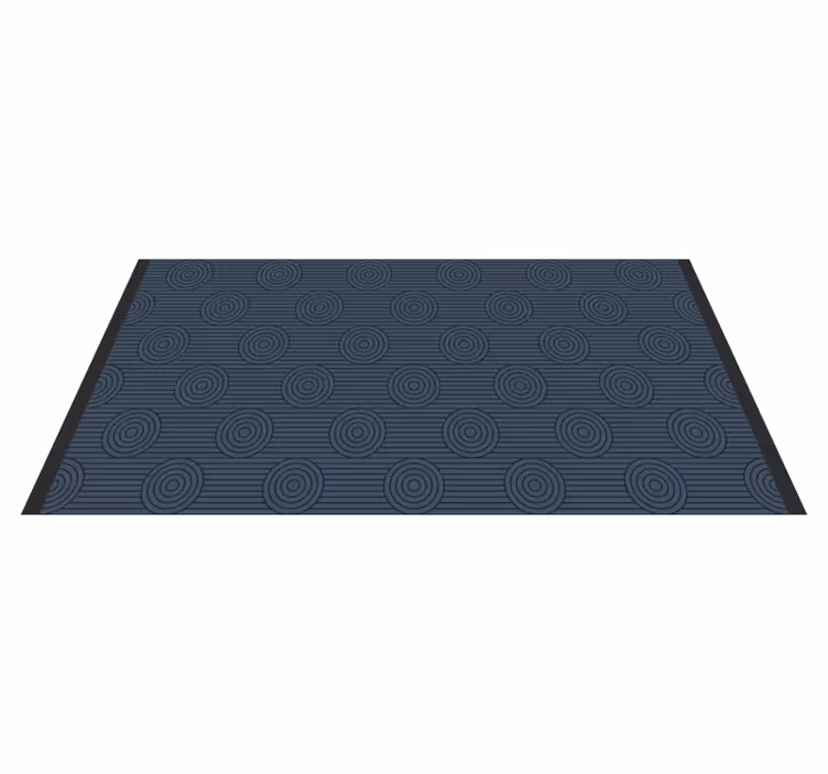 Tapis vinyle géométrique motifs circulaires géométriques - TenStickers