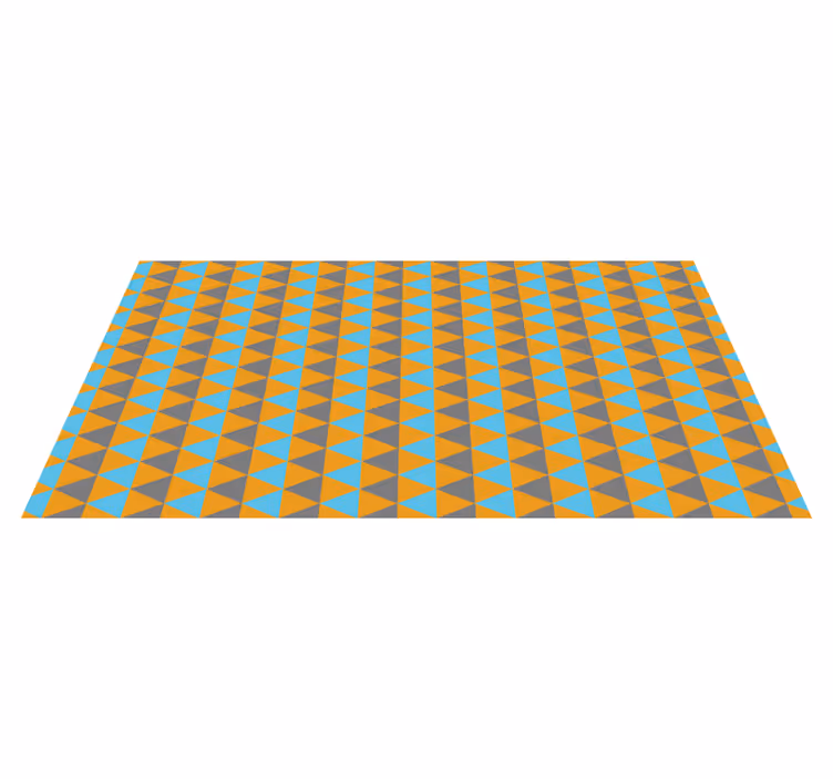 Tapis vinyle géométrique composition triangulaire - TenStickers