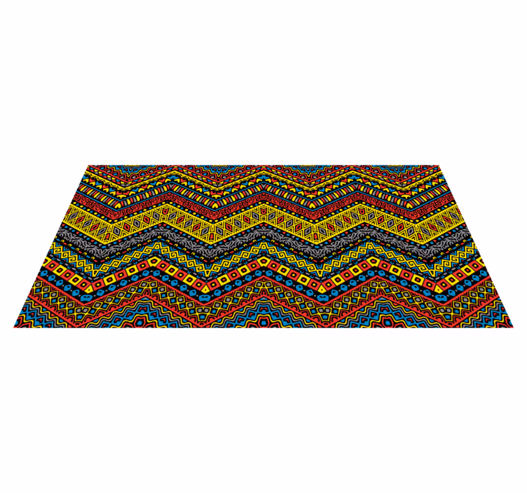 Tapis mosaique vinyle sentier en mosaïque colorée - TenStickers