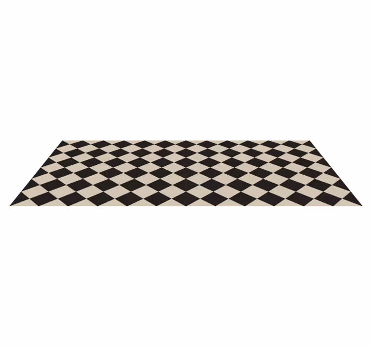 Tapis vinyle moderne motif diamants - TenStickers