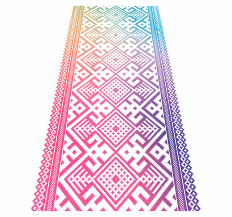 Tapis vinyle pour enfants récréation géométrique - TenStickers