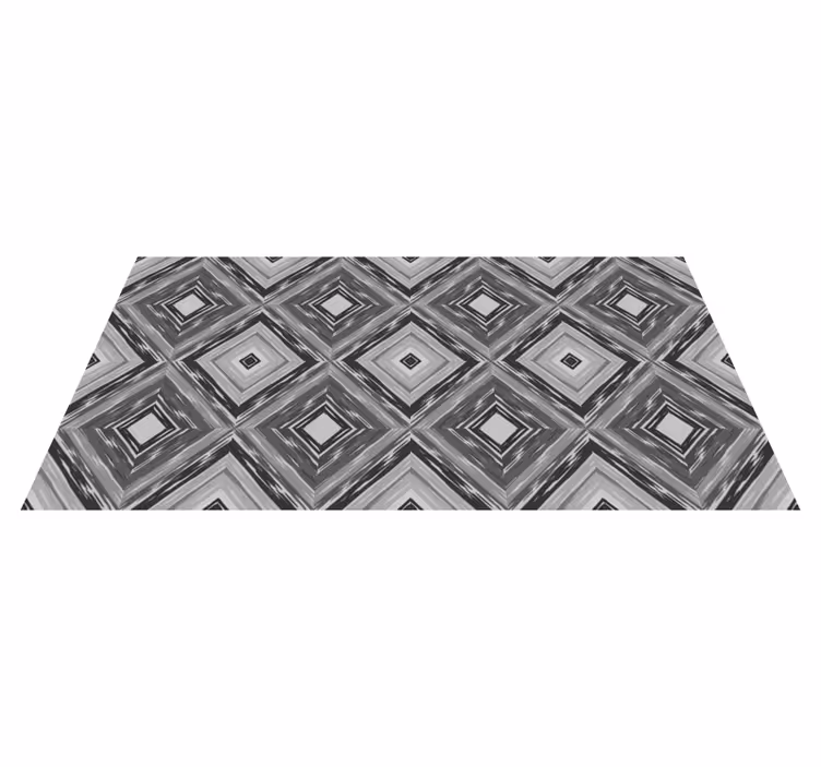 tapis vinyle moderne 30 nuances de carreaux de ciment gris - TenStickers