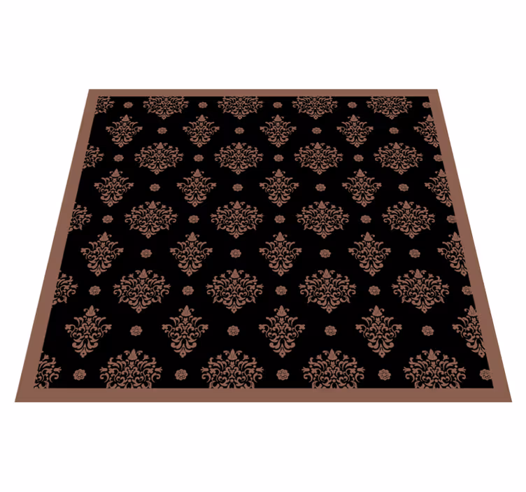 Tapis vinyle fleurs et plantes floral ornemental - TenStickers