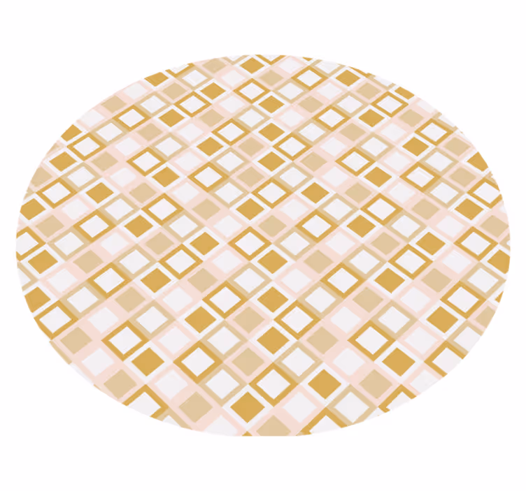 Tapis vinyle géométrique motif de treillis géométral - TenStickers