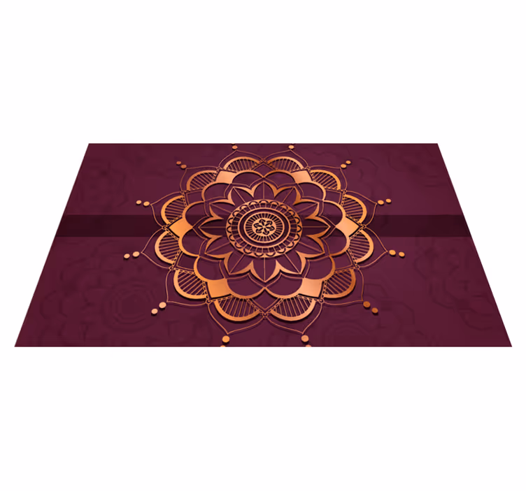 Tapis vinyle mandala embellissement de sol - TenStickers