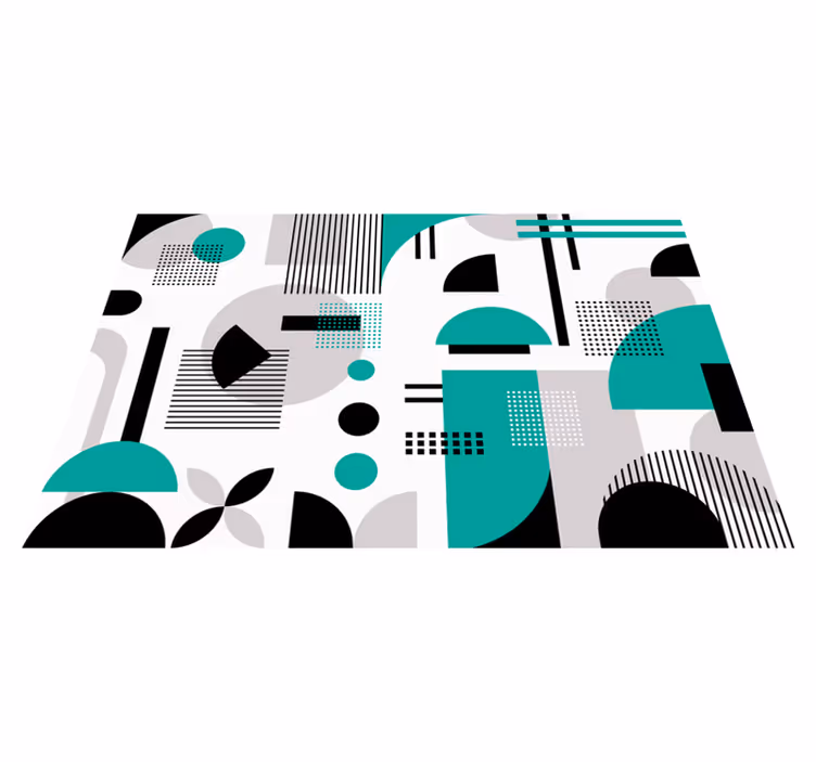 Tapis vinyle geometrique Géométrique moderne - TenStickers