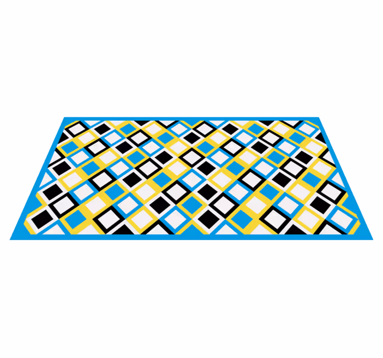 Tapis vinyle géométrique Élément géométrique en losanges - TenStickers