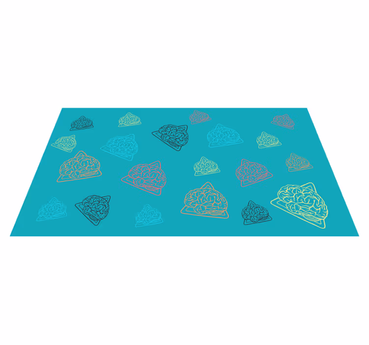 Tapis vinyle autres tapis schémas cérébraux abstraits - TenStickers