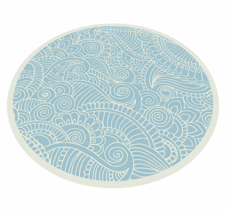 Tapis vinyle Mandala nautique - TenStickers