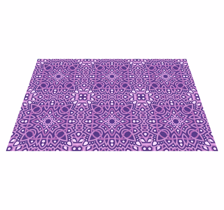 Tapis vinyle mandala symphonie de mandalas - TenStickers