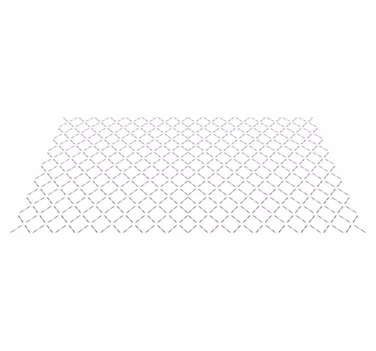 Tapis vinyle géométrique motif de ligne continue - TenStickers