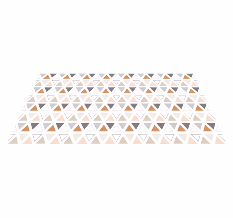 Tapis vinyle géométrique design à motifs triangulaires - TenStickers