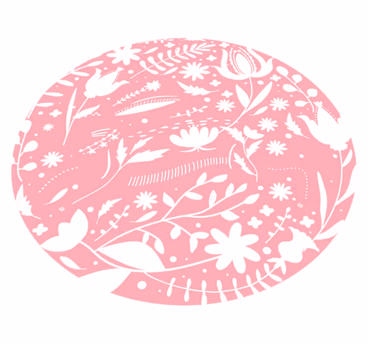 Tapis vinyle fleurs et plantes motifs botaniques - TenStickers