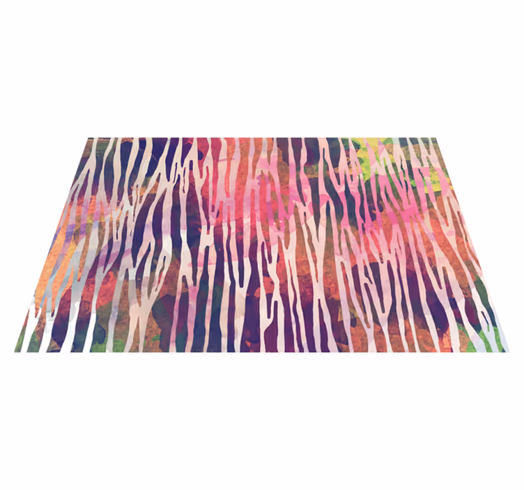 tapis vinyle chambre Texture abstraite de zèbre - TenStickers
