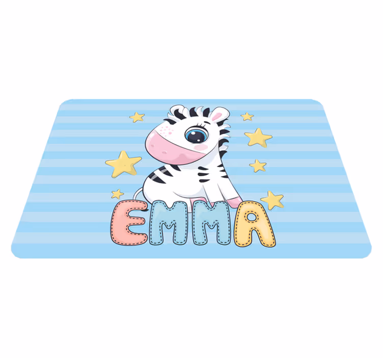 Tapis vinyle pour enfants plaisir à rayures zébrées - TenStickers