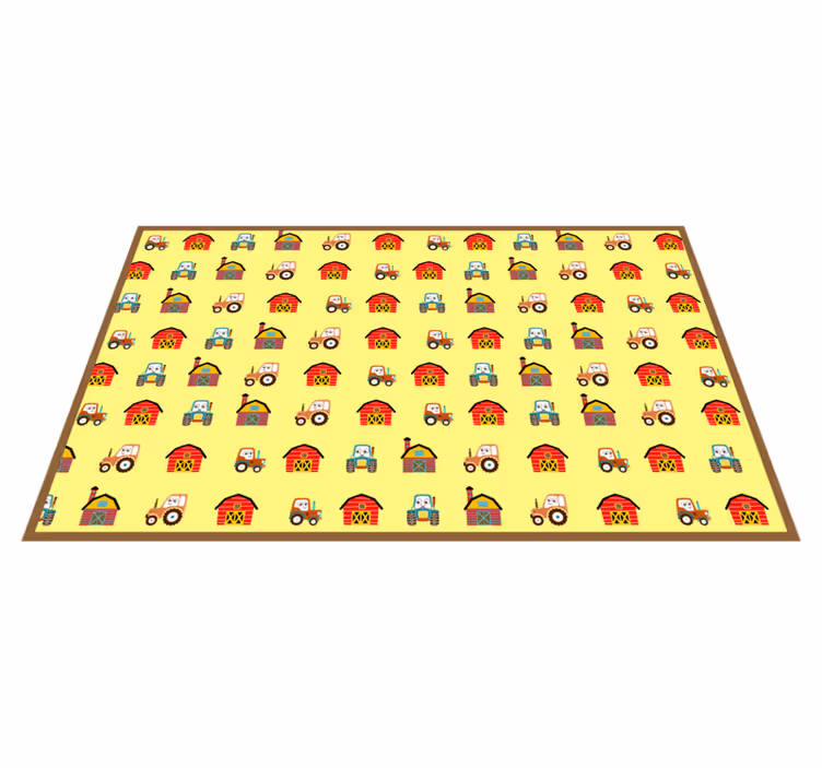 Tapis vinyle pour enfants plaisir à la ferme - TenStickers