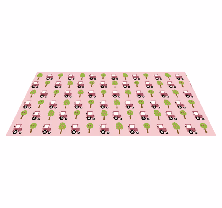 Tapis vinyle pour enfants modèle de camions ludiques - TenStickers