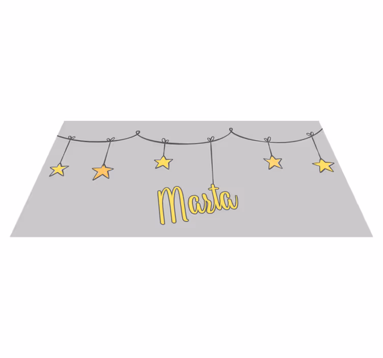 Tapis vinyle personnalisé étoilé sur mesure - TenStickers