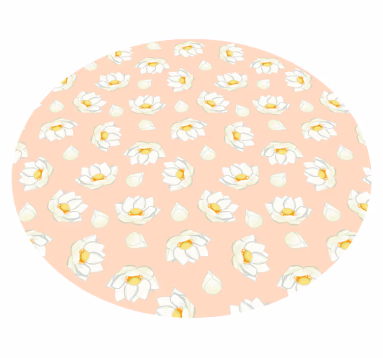 Tapis vinyle fleurs et plantes fleur florale - TenStickers