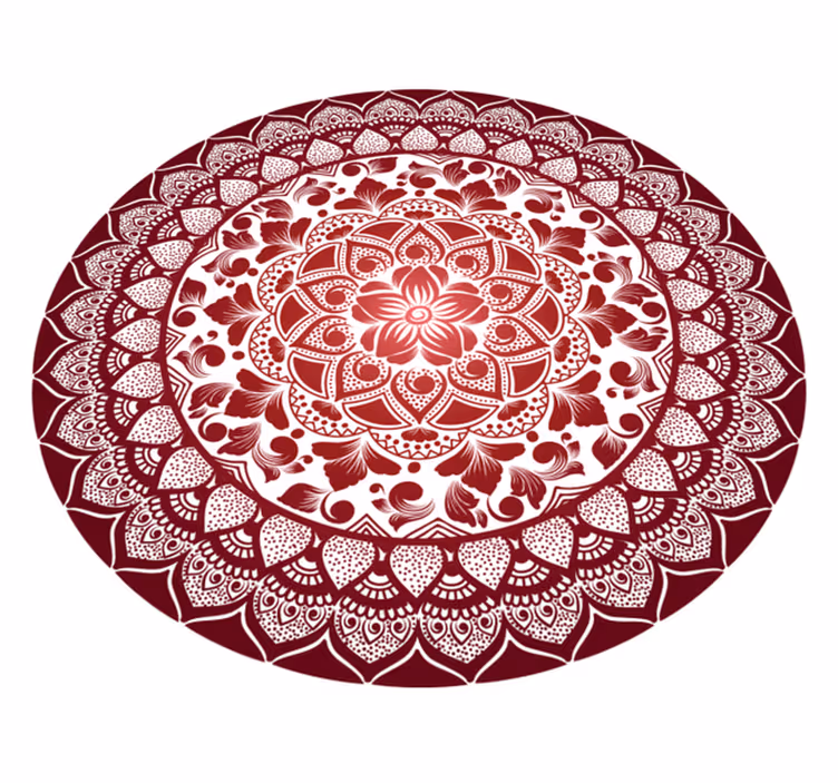 Tapis vinyle mandala emblème mandala complexe - TenStickers