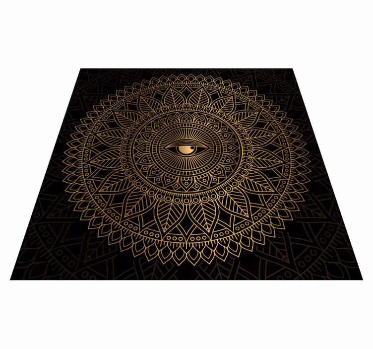 Tapis vinyle Mandala tous les yeux voyants - TenStickers