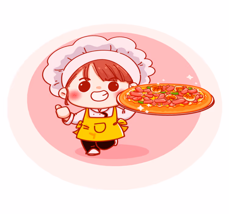 Tapis vinyle autres tapis illustration de chef joyeux - TenStickers