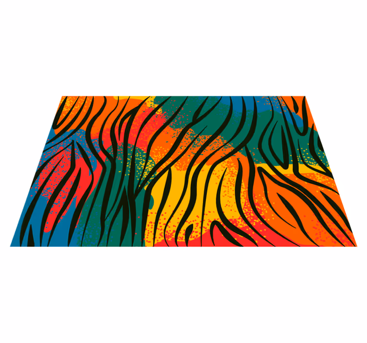 Tapis vinyle chambre Imprimé animal africain - TenStickers