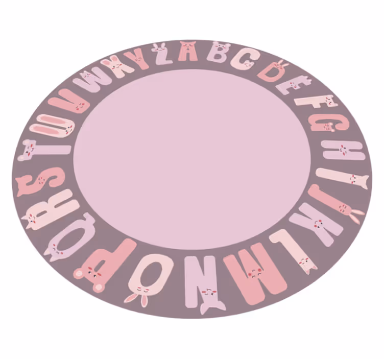 Tapis vinyle alphabet cercle éducatif - TenStickers