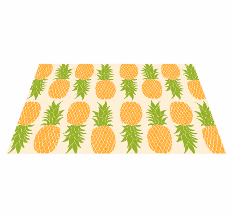 Tapis vinyle cuisine vinylee ananas - TenStickers