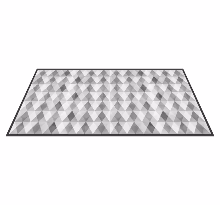 Tapis vinyle geometrique Montagnes grises - TenStickers