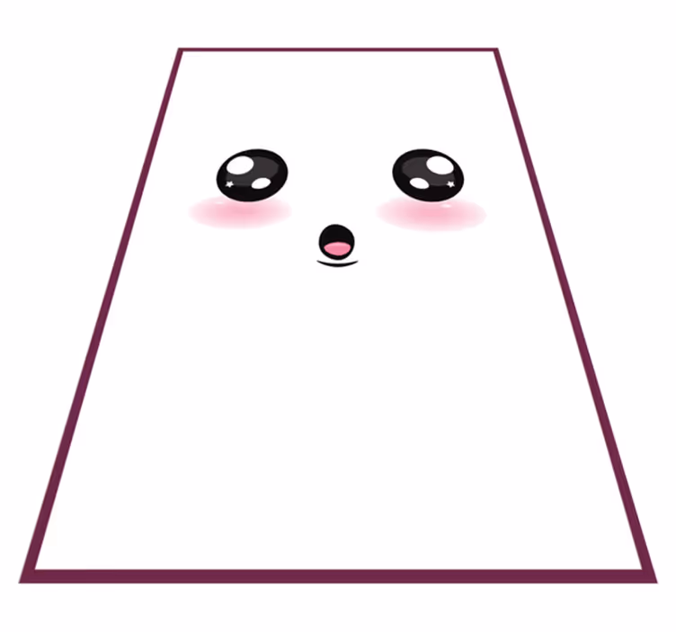 Tapis vinyle chambre Yeux d'anime mignons - TenStickers