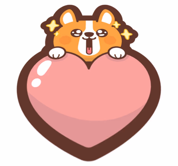 Tapis vinyle animal Chien d'anime - TenStickers