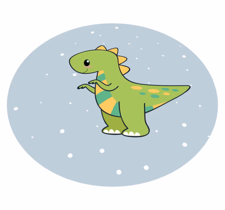 Tapis vinyle animal Dinosaure anime - TenStickers