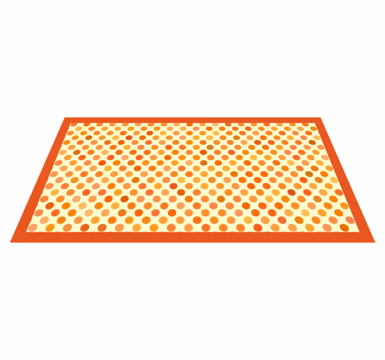 Tapis vinyle rayures tableaux à pois - TenStickers