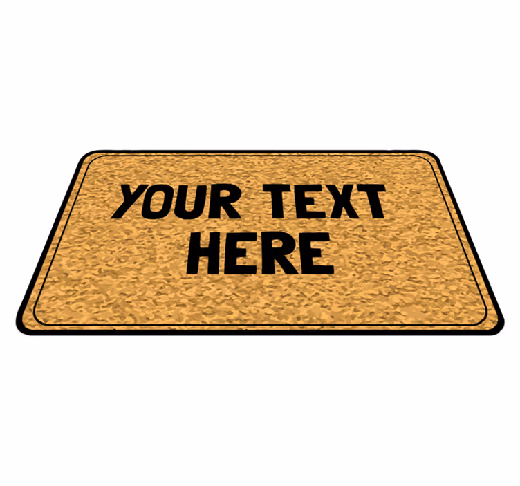 Tapis vinyle citation Entrée de texte - TenStickers
