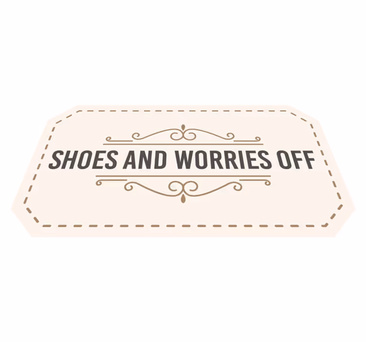 Tapis vinyle citation les chaussures s'inquiètent - TenStickers