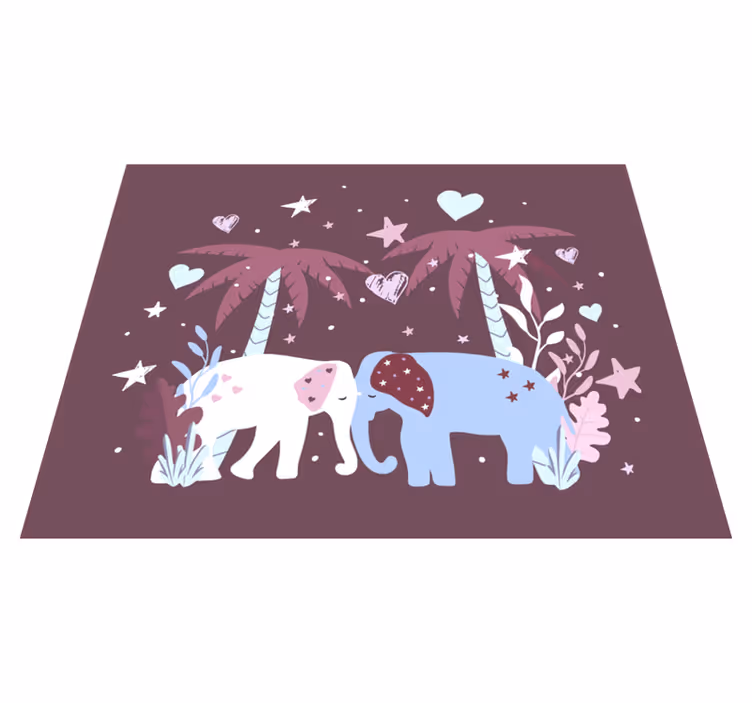 Tapis vinyle pour enfants safari enfantin - TenStickers