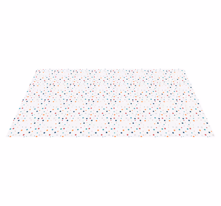 Tapis vinyle pour enfants Points colorés - TenStickers