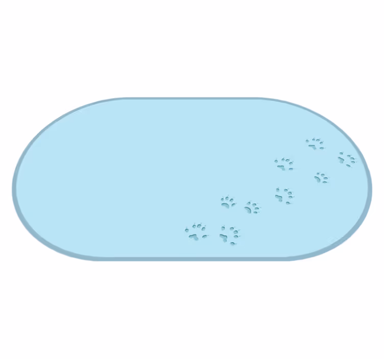 Tapis vinyle animal sentiers d'empreintes de pattes - TenStickers