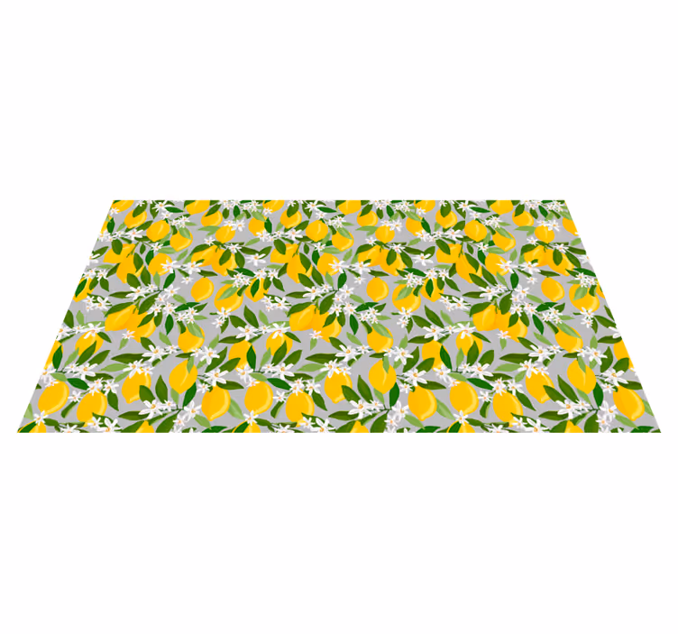 Tapis vinyle cuisine Citronnier - TenStickers