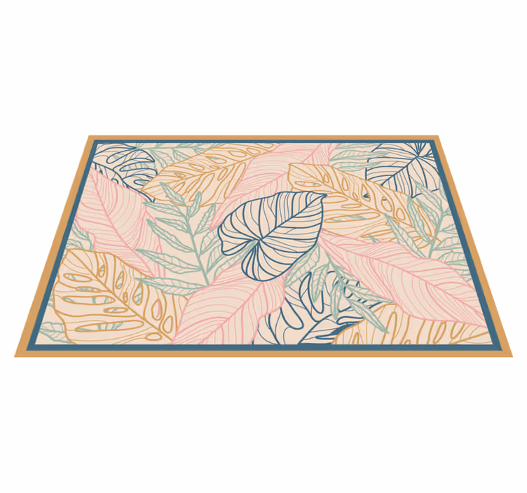 tapis vinyle chambre Style tropical vintage - TenStickers