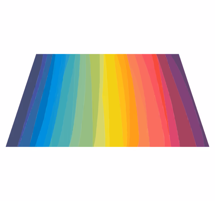 Tapis vinyle rayures rayures multicolores en dégradé - TenStickers