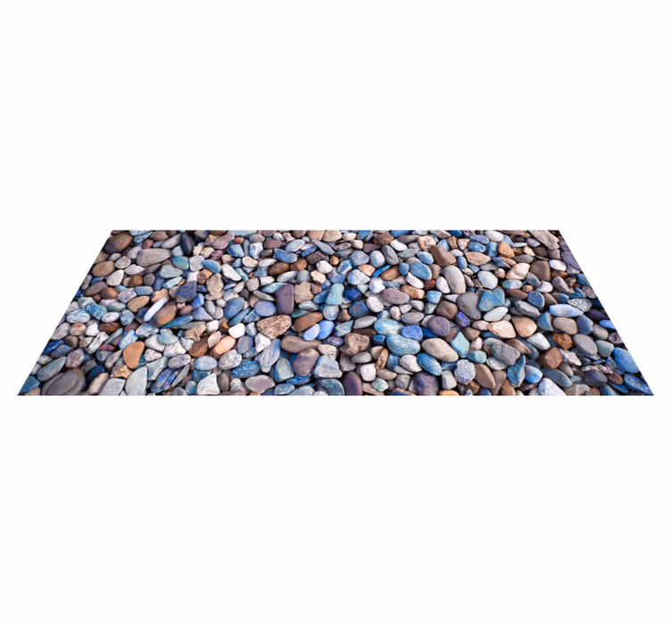 tapis vinyle cuisine Galets colorés - TenStickers