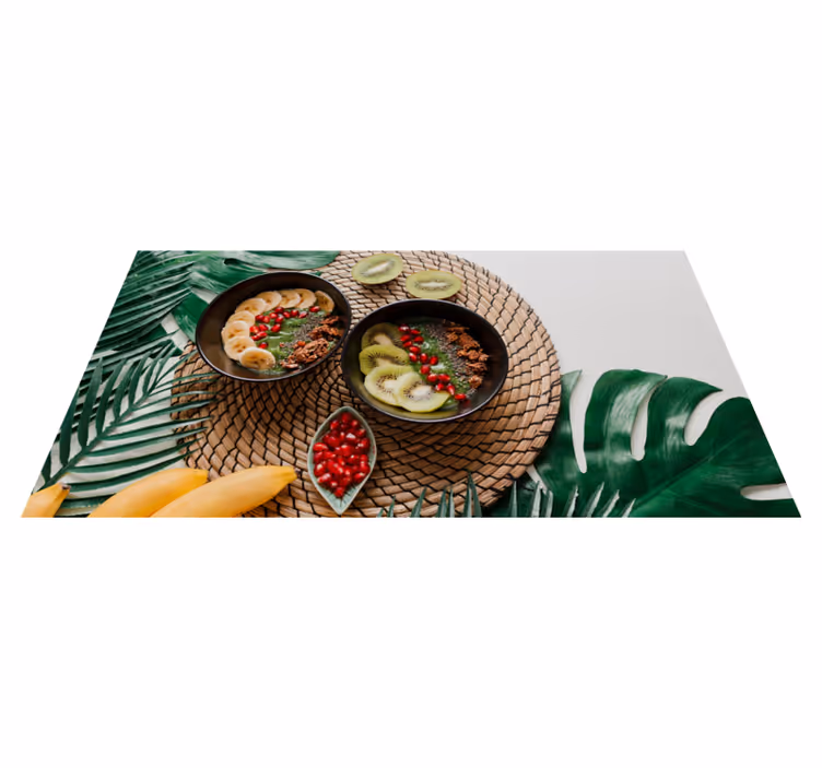 tapis vinyle cuisine Bol de fruits sains - TenStickers