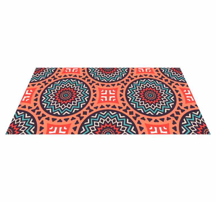 tapis vinyle cuisine Ornements folkloriques mexicains - TenStickers